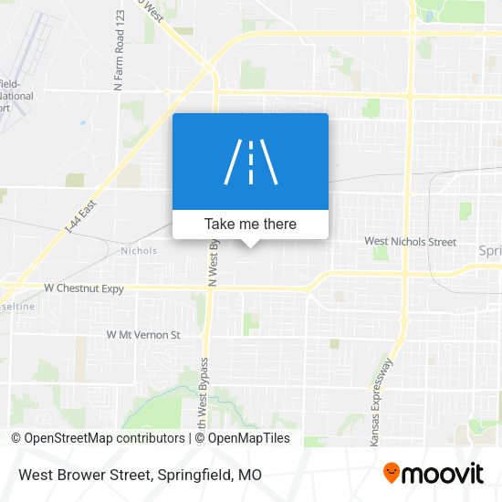 Mapa de West Brower Street