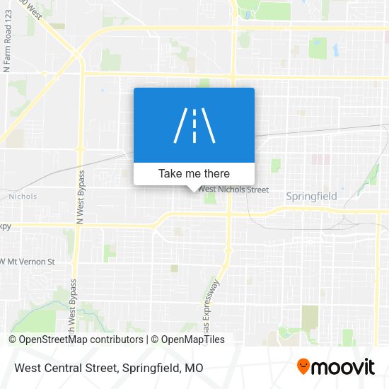 Mapa de West Central Street
