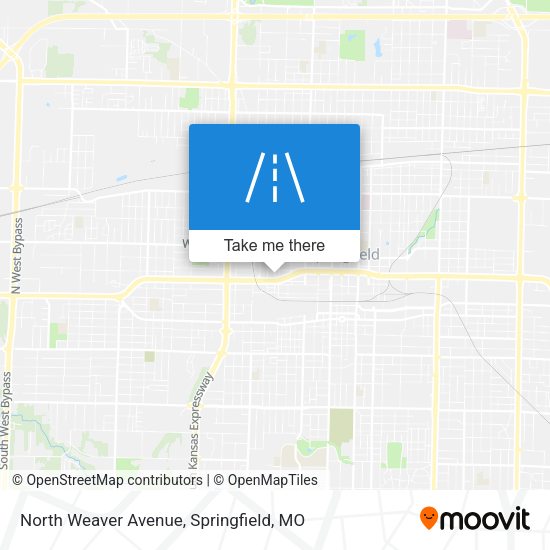 North Weaver Avenue map
