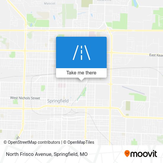 North Frisco Avenue map