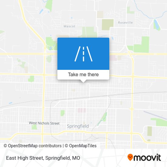 East High Street map