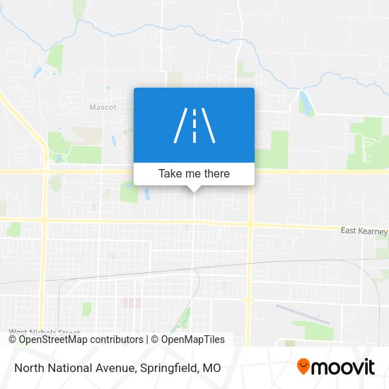 Mapa de North National Avenue