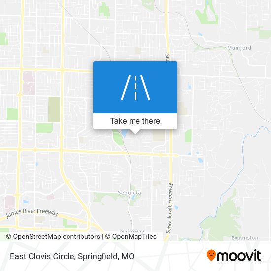 East Clovis Circle map