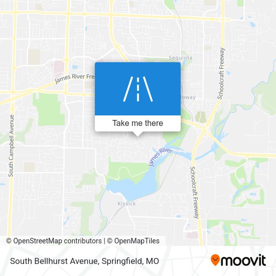 Mapa de South Bellhurst Avenue