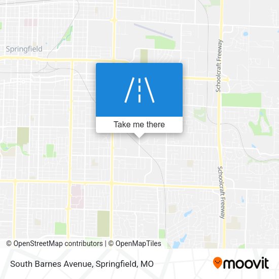 South Barnes Avenue map