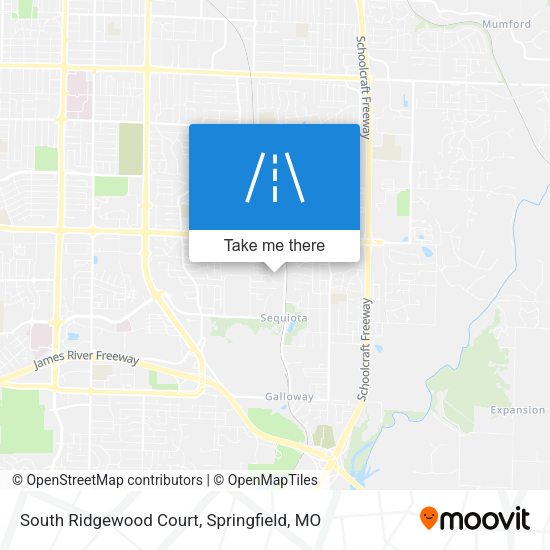 South Ridgewood Court map