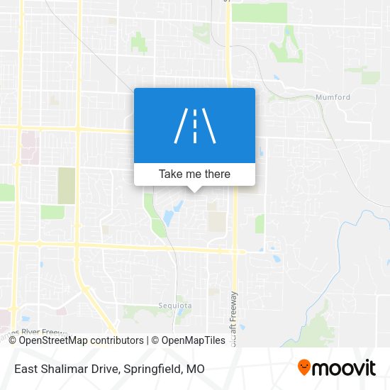 East Shalimar Drive map
