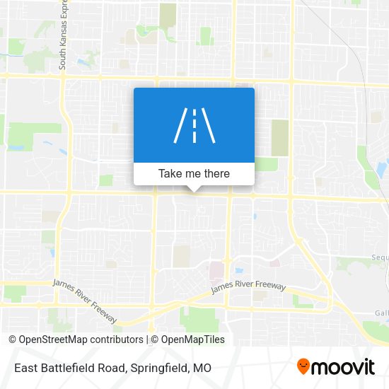 East Battlefield Road map