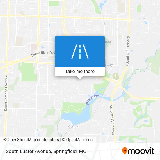 South Luster Avenue map