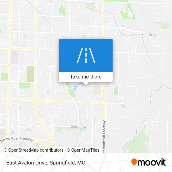East Avalon Drive map