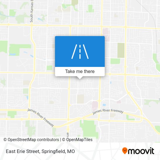 East Erie Street map