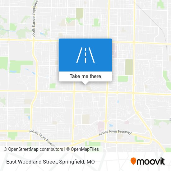 East Woodland Street map