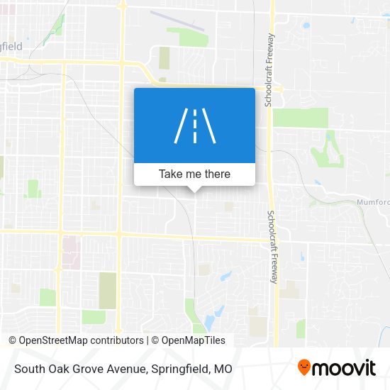 Mapa de South Oak Grove Avenue