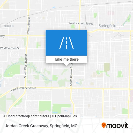 Jordan Creek Greenway map