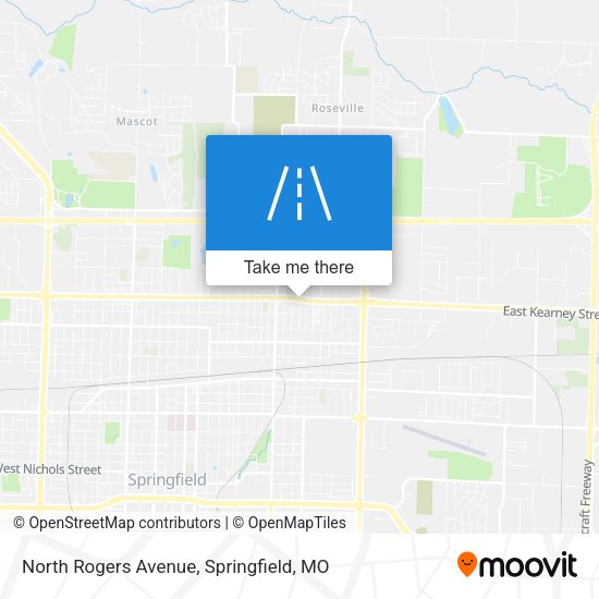 North Rogers Avenue map