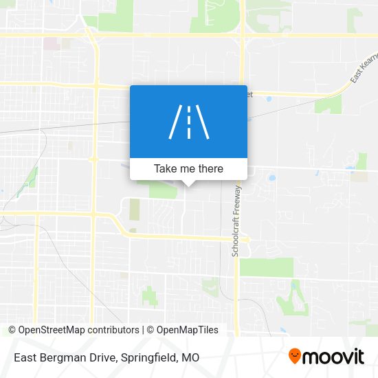 Mapa de East Bergman Drive