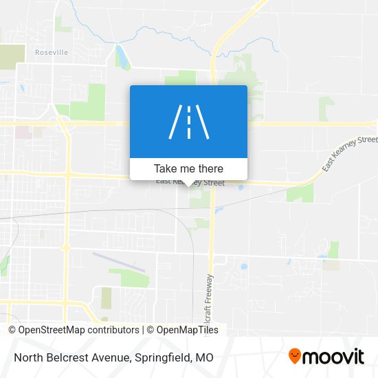Mapa de North Belcrest Avenue