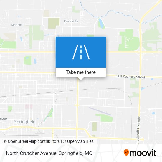 North Crutcher Avenue map