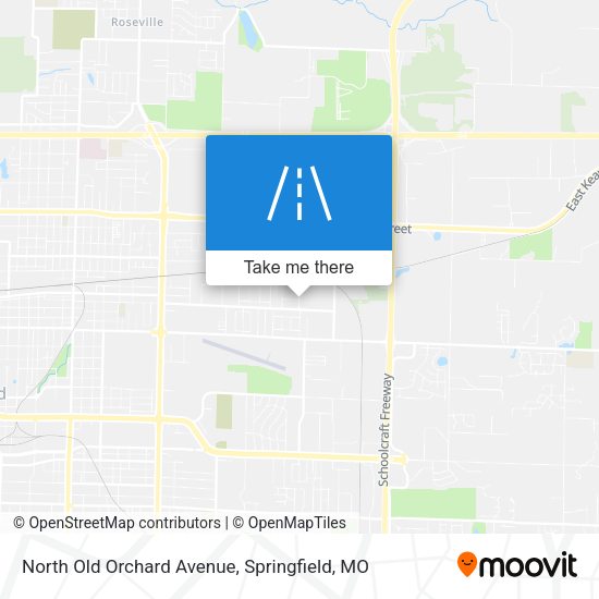 Mapa de North Old Orchard Avenue