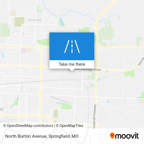North Burton Avenue map