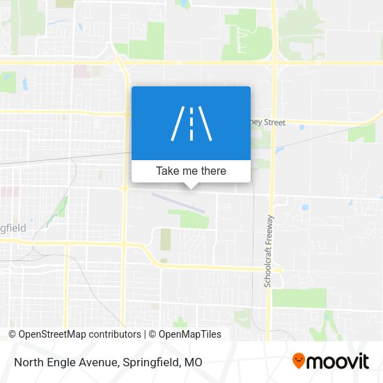 North Engle Avenue map
