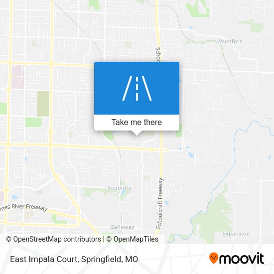 Mapa de East Impala Court