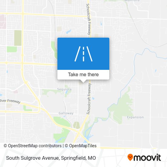 Mapa de South Sulgrove Avenue