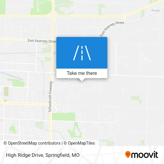 High Ridge Drive map
