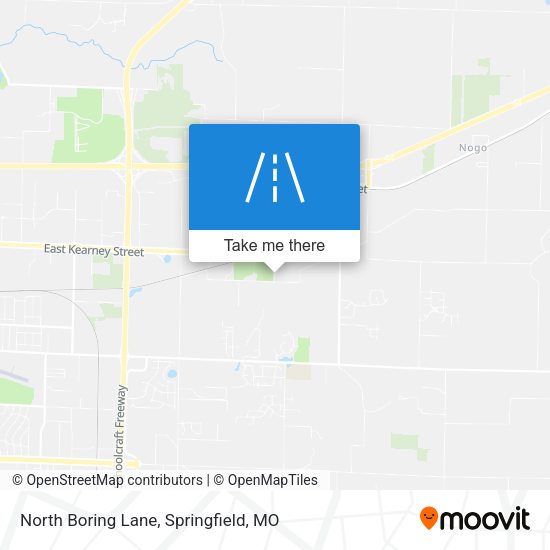 North Boring Lane map