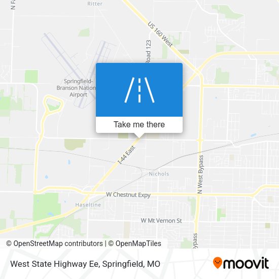 West State Highway Ee map