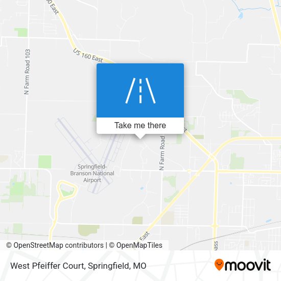 West Pfeiffer Court map
