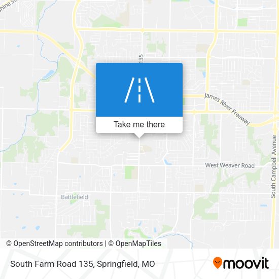 Mapa de South Farm Road 135