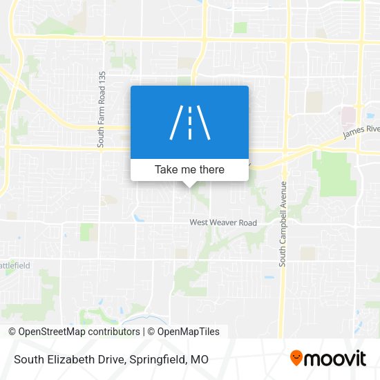 South Elizabeth Drive map