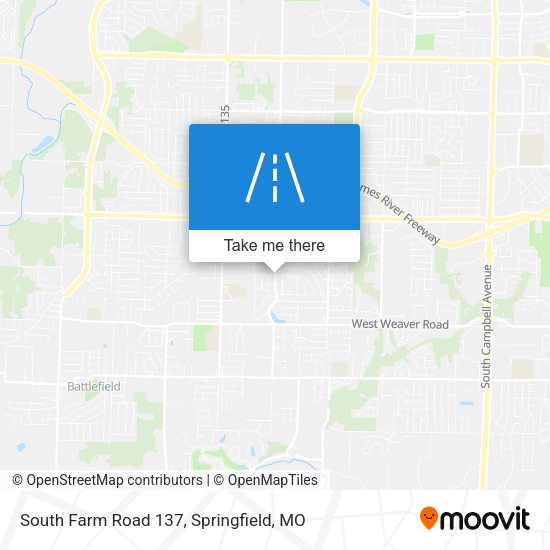 South Farm Road 137 map