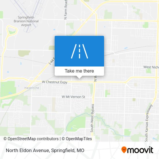 Mapa de North Eldon Avenue