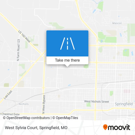 West Sylvia Court map