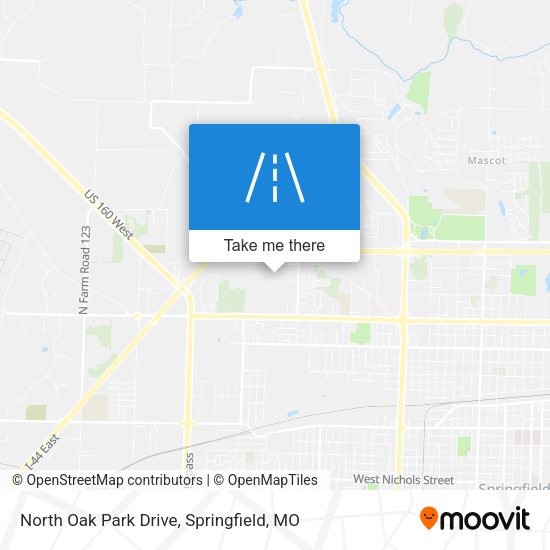 North Oak Park Drive map
