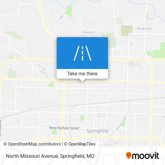 North Missouri Avenue map