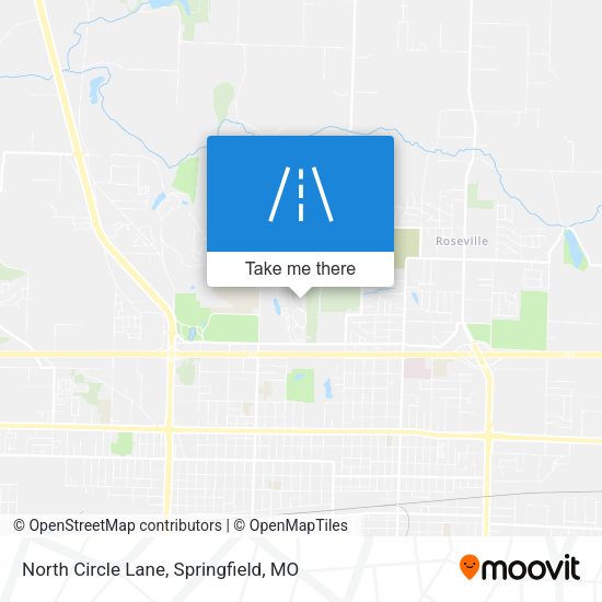 North Circle Lane map