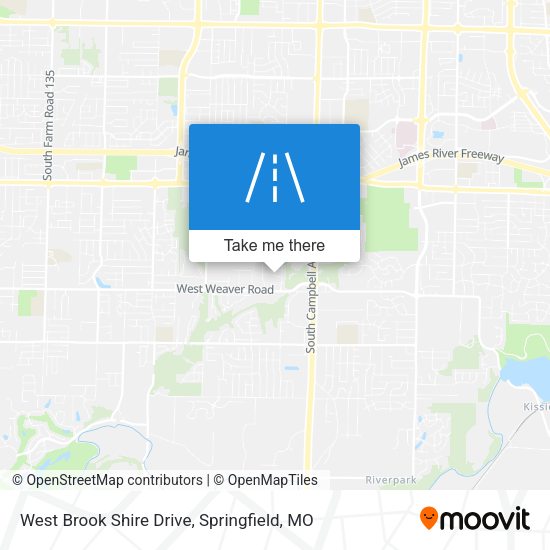 West Brook Shire Drive map