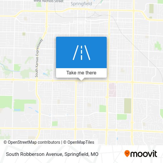 South Robberson Avenue map
