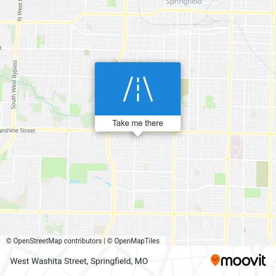 West Washita Street map