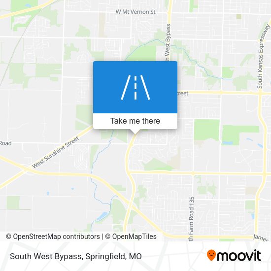 South West Bypass map
