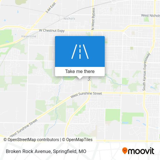 Broken Rock Avenue map