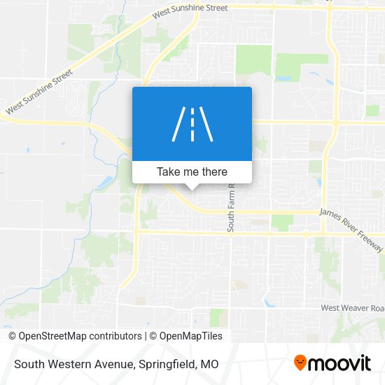South Western Avenue map
