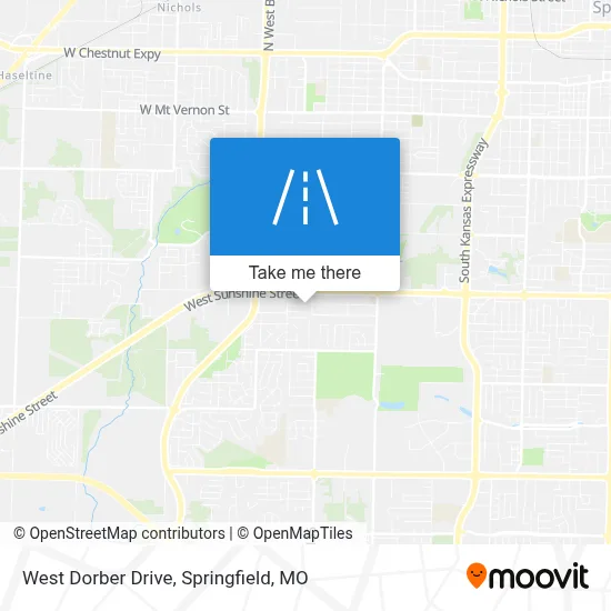 West Dorber Drive map