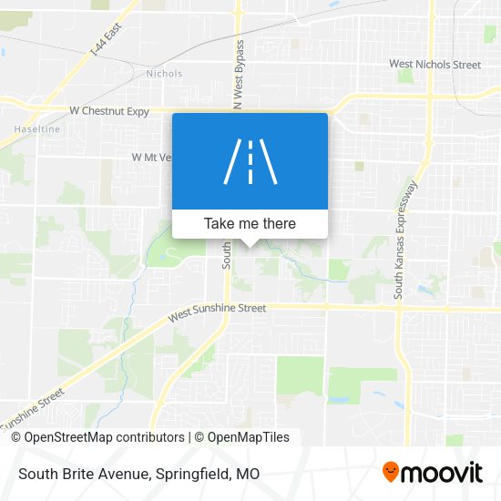 Mapa de South Brite Avenue
