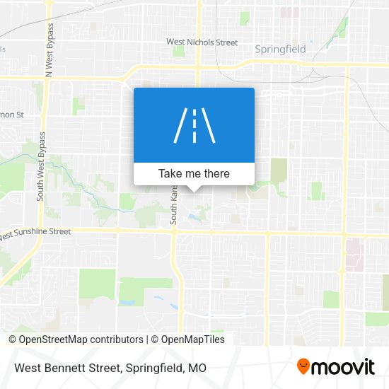 West Bennett Street map