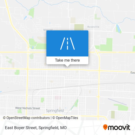 East Boyer Street map