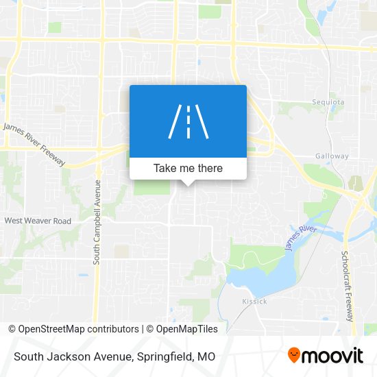 South Jackson Avenue map